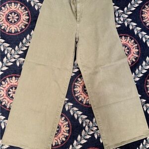 Universal Thread Green Casual Wide-Leg Pants sailor wide leg
